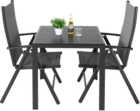 Outsunny 3-delig Rattan Bistroset, Zitgroep, Tuinset Met 2 Tuinstoelen, Salontafel 54 X 66 X 76 Cm Geel~1ucl1p2si5o01