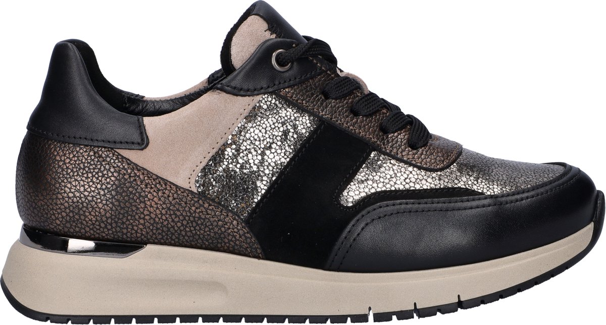 Gabor Comfort Optifit dames sneaker - Zwart multi - Maat 40,5