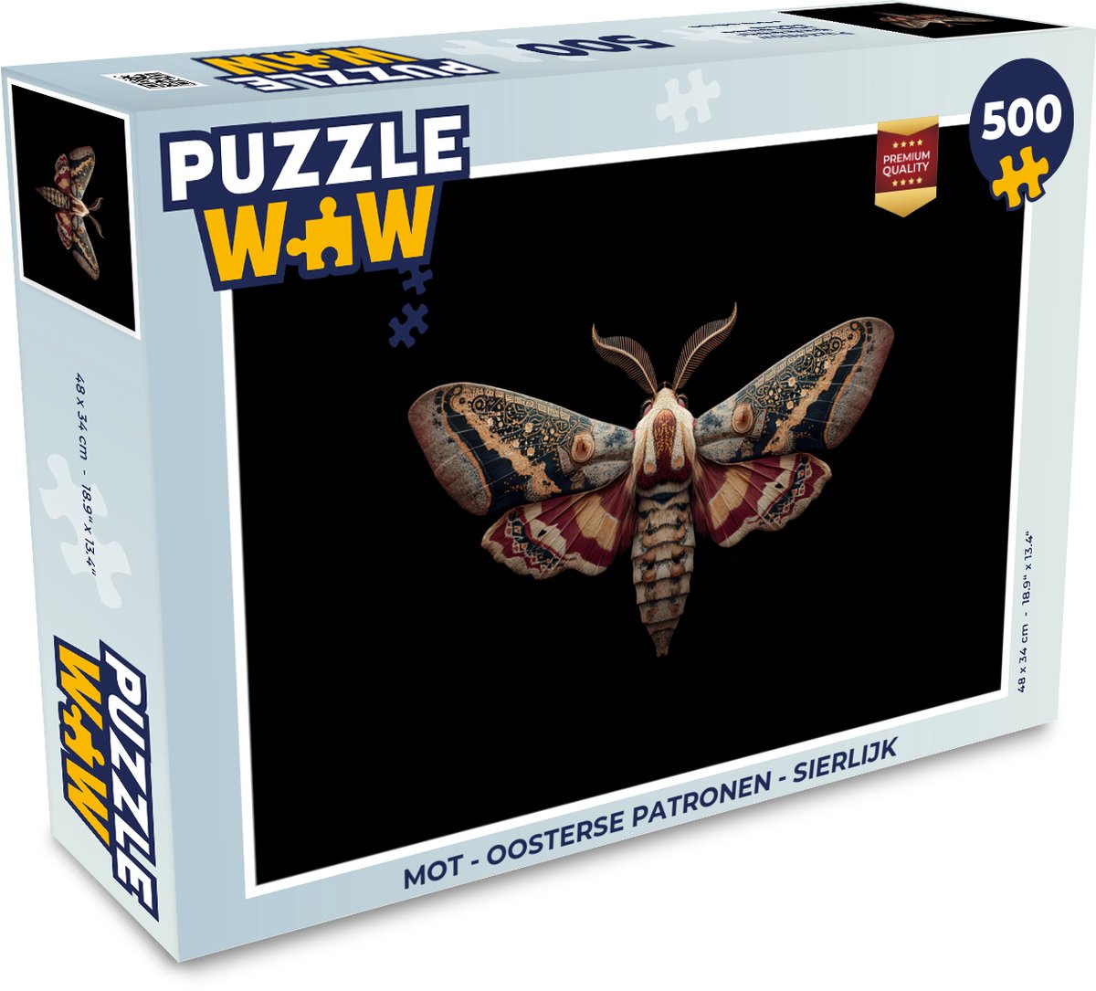 Puzzel Mot - Oosterse patronen - Sierlijk - Legpuzzel - Puzzel 500 stukjes