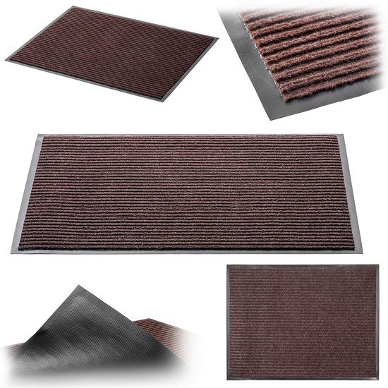 Kadax Antislip Deurmat Voor Buiten, Zwarte Rubberen Mat Vuilvangmat Voor Entrees Rubberen Deurmat 60 X 90 Cm 779779241