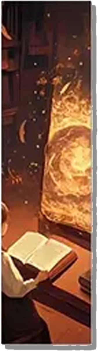 Fantasy Boekenlegger – Magisch Design – Enkelzijdig – 15x4 cm – Stevig Karton – Boekenaccessoire