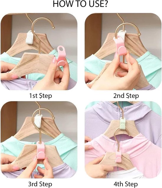 Kleding Hanger Connector Haken 50 STKS Plastic Haken Cascading Hangers Ruimtebesparende Organizer voor Zware Kleding Kast (50