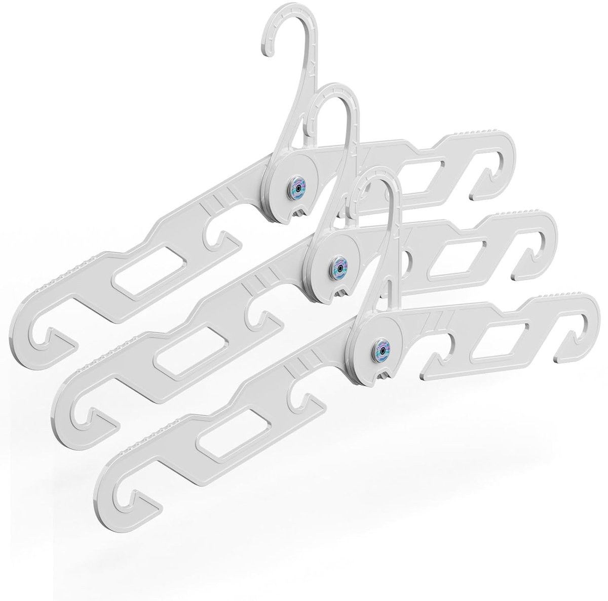 Premium reishangers - opvouwbare kledinghangers - 3 stuks - wit