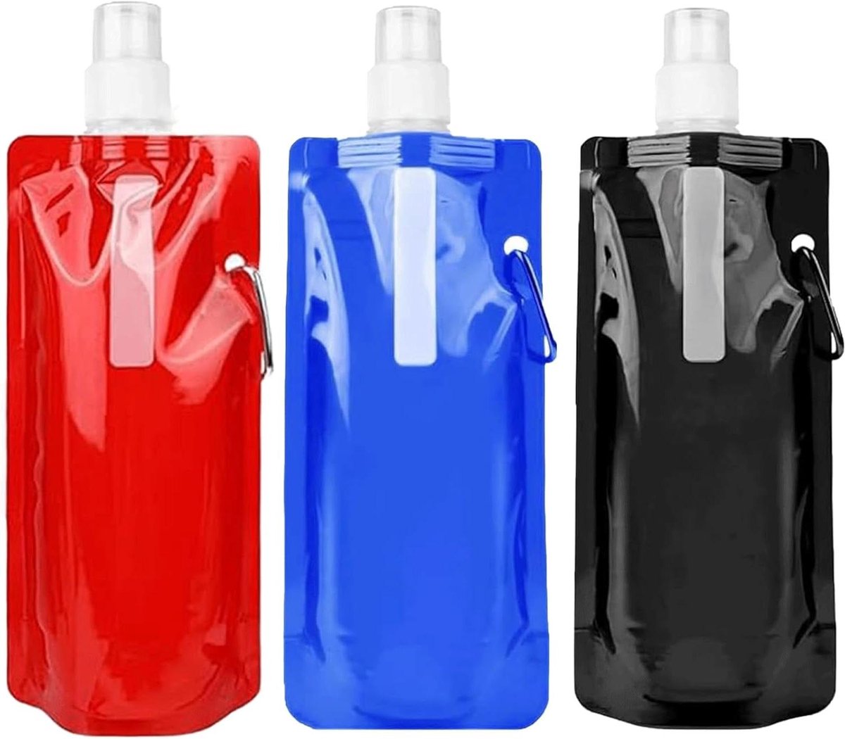 Inovra Plus - 3-pack Opvouwbare Drinkflesjes voor Onderweg
