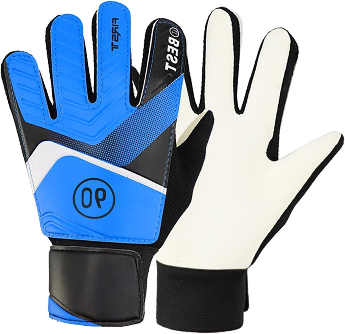 1200x1159.jpg Voetbal Keepershandschoenen Kinderen Blauw Latex PU Ademend Competitie - Afbeelding 1