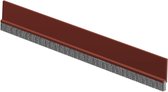 Tochtstopper 100 cm voor gepantserde deur - zelfklevende afdichting voor akoestische isolatie - bruin
