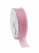Oud Roze Organza lint – 7 mm × 50 m – Organza