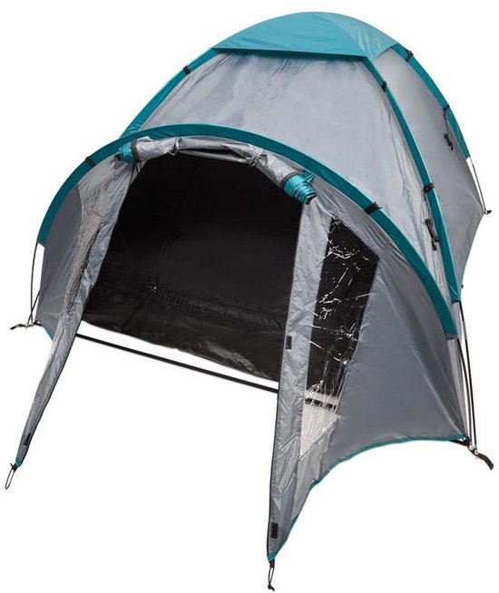 Dutchers® Pop-Up Tent - 3 Personen - Automatische Tent voor Kamperen, Reizen, Strand & Hiking - Campingtent - Kampeertent - Koepeltent - UPF 50+ - UV Bestendig - Waterdicht & Ventilerend - Inclusief Draagtas, Haringen & Touwen - Grijs van Dutchers — afbeelding 3