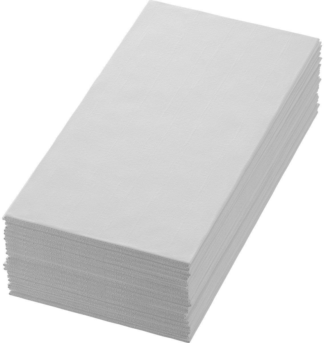 Duni dunisoft servet airlaid 48cm 1/8 vouw wit 360 stuks