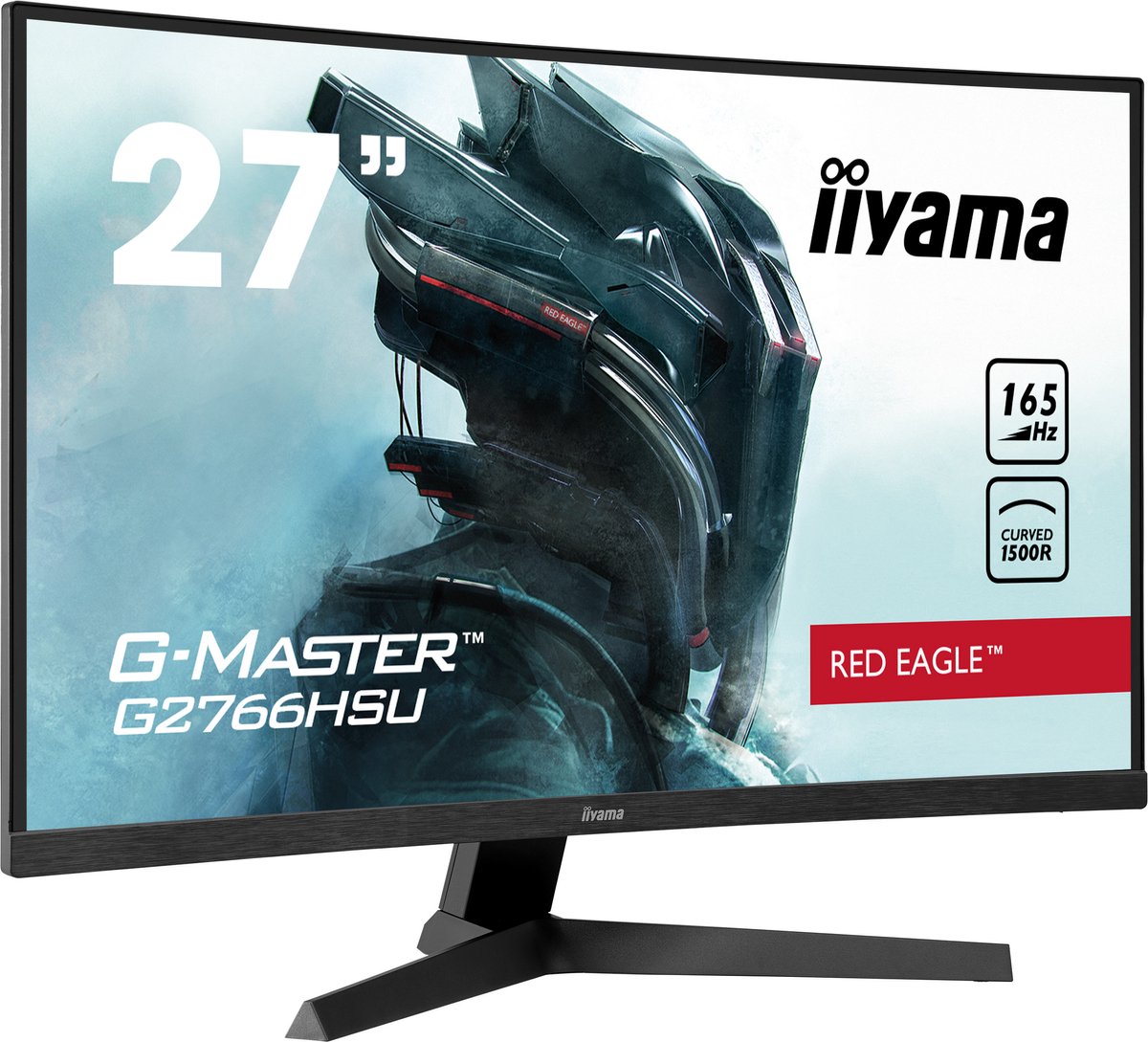 Iiyama G-Master Red Eagle G2766HSU-B1 - Full HD VA Curved 165Hz Gaming Monitor - 27 Inch
