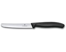 Victorinox Swiss Classic Tafelmes 6st - 11cm - Zwart - Glad