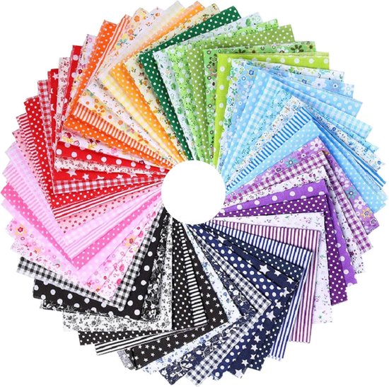 40 stuks katoenen stoffen om te naaien, 30 x 25 cm, multi-patroon, katoen, patchwork, stoffen, pakket voor quilten, doe-het-zelf, handwerk, scrapbooking, 30 x 25 cm, willekeurige patronen van 40 stuks