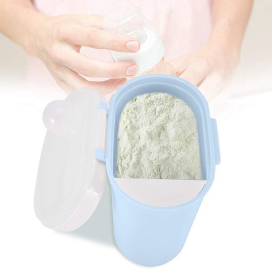 Baby Milk Powder Dispenser, Kids Formula Seal Storage Box Container Micro Fridge Safe Child Candy Fruit Snack Cup Canister for Travel Picnic(L-Blue) van Merkloos	 — afbeelding 3