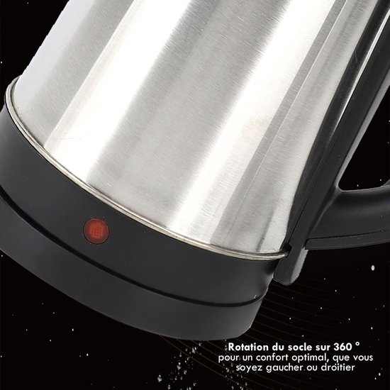 0.8L Stainless Steel Wireless Kettle, Electric Water Heater Hot Water Pot Pressure Cooking Water Heater Wireless Pot Portable Electric Hot Water Kettle Pressure Cooker Water Heater with van Merkloos	 — afbeelding 4