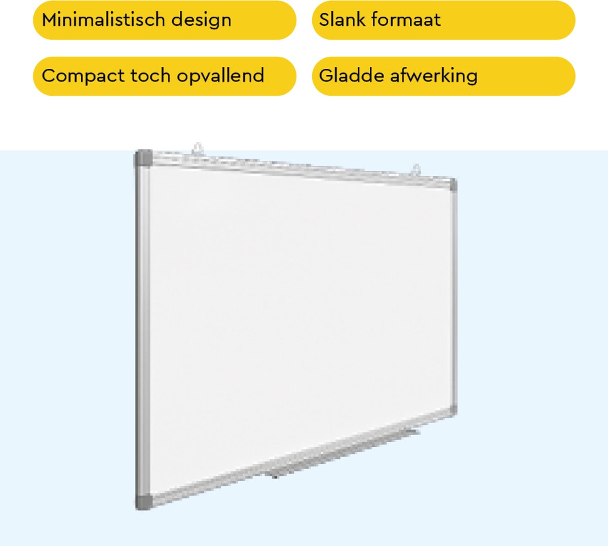 BRASQ Whiteboard 60x90 cm magnetisch - Wit thumbnail 6