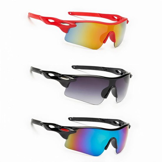 Fietsbril hardloopzonnebril UV400-bescherming - voor heren en dames - sportzonnebril - skibril outdoor rijden - vissen hardlopen fietsen motorbril