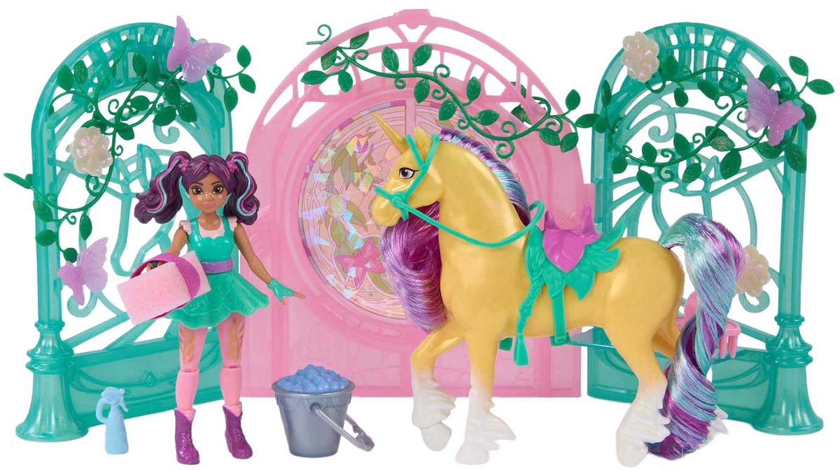 Unicorn Academy Ava & Leaf Stall - Magische speelset — afbeelding 7