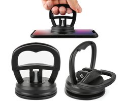 2 stuks mobiele telefoon display zuignap - YUTOU Dent zuignap verwijderingsset - heavy duty zuignap voor mobiele telefoon tablet display LCD reparatiegereedschap - zwart - reparatie hulpmiddelen