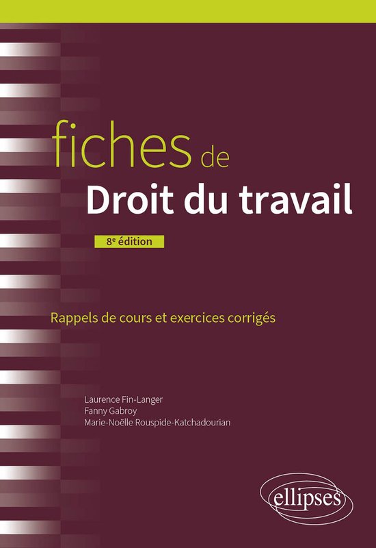 Fiches de Droit du travail - cover