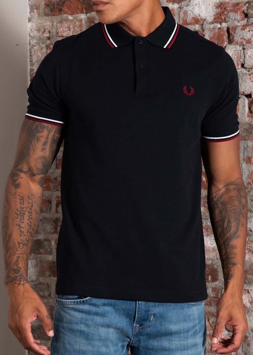 Fred Perry Twin tipped fred perry shirt snow burnt Marineblauw