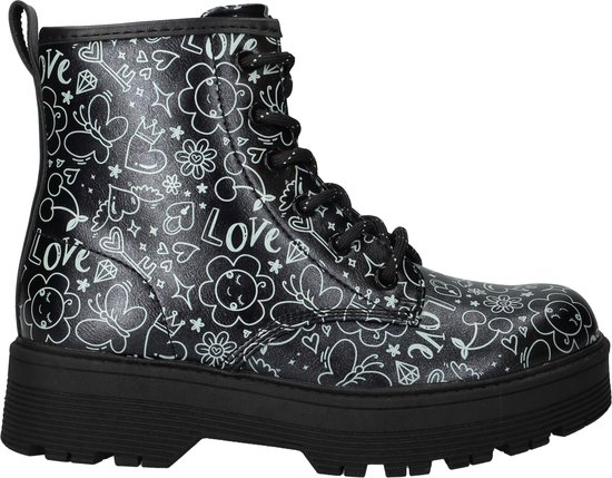 Bottes à lacets Skechers Gravlen Hi - Filles - Zwart - Pointure : 37