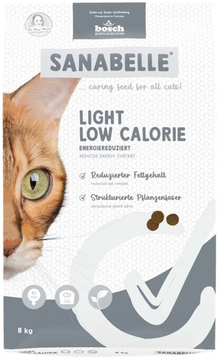 Bosch Sanabelle Serie - Katten Droogvoer - 8kg - Licht - Laag Calorie
