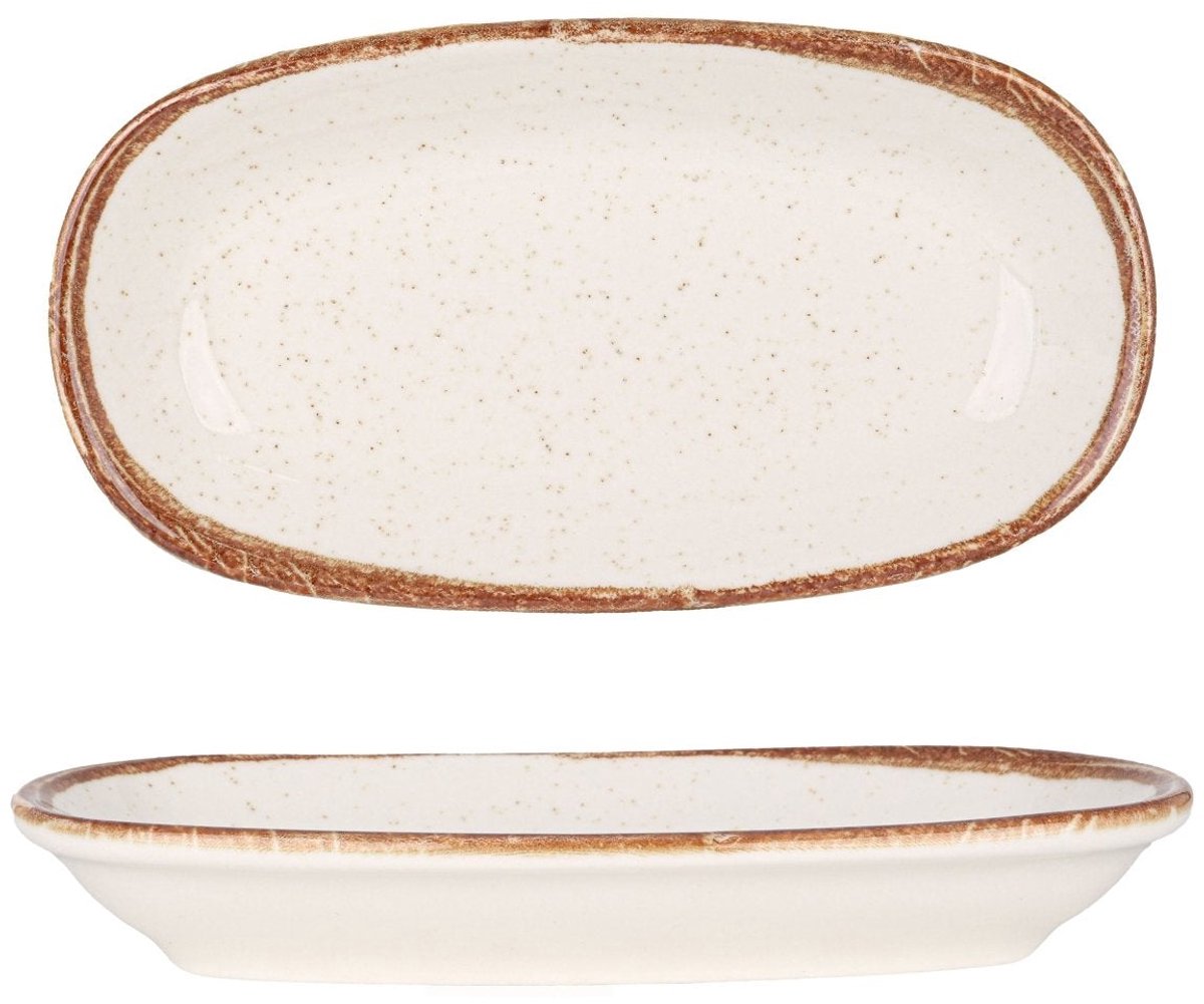 Rinart Serveerschaal - Brunilda - Porselein - 16x9 cm - set van 2