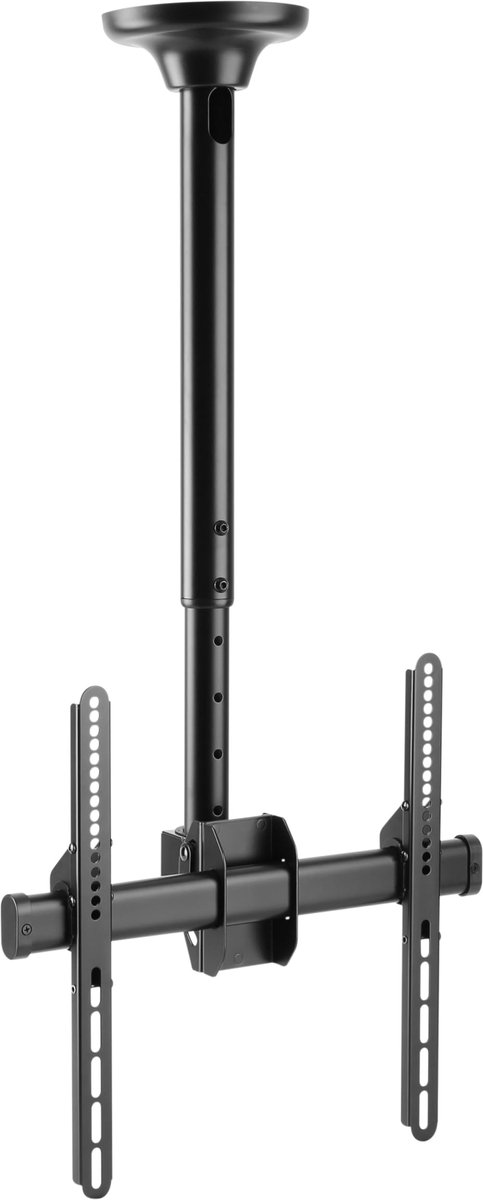 RICOO TV-plafondbeugel voor tv's van 23-55 inch, draaibaar, kantelbaar, in hoogte verstelbaar, universele tv-plafondbeugel D0244, tv-plafondbeugel tot 50 kg met max. VESA 400x400 mm