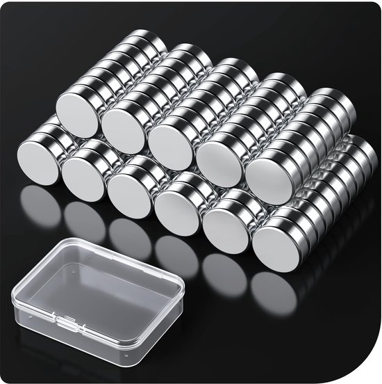 Wukong 6 x 1 mm kleine magneten, mini neodymium magneten, 100 stuks voor koelkast, 3D-printer, model en doe-het-zelfproject