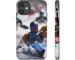 Kajakrace Actie Scène – Telefoonhoesje Geschikt voor iPhone 11