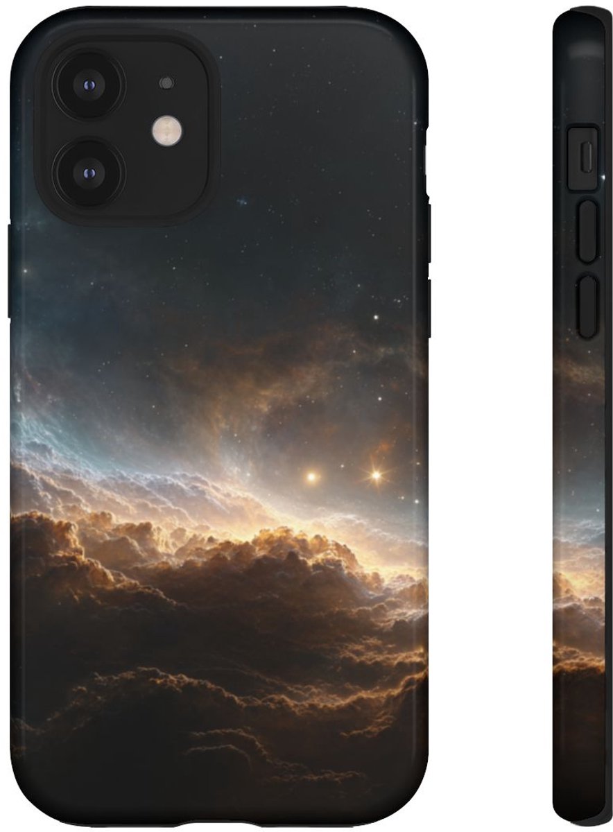 Kosmische Nevel en Sterren – Telefoonhoesje Geschikt voor iPhone 12