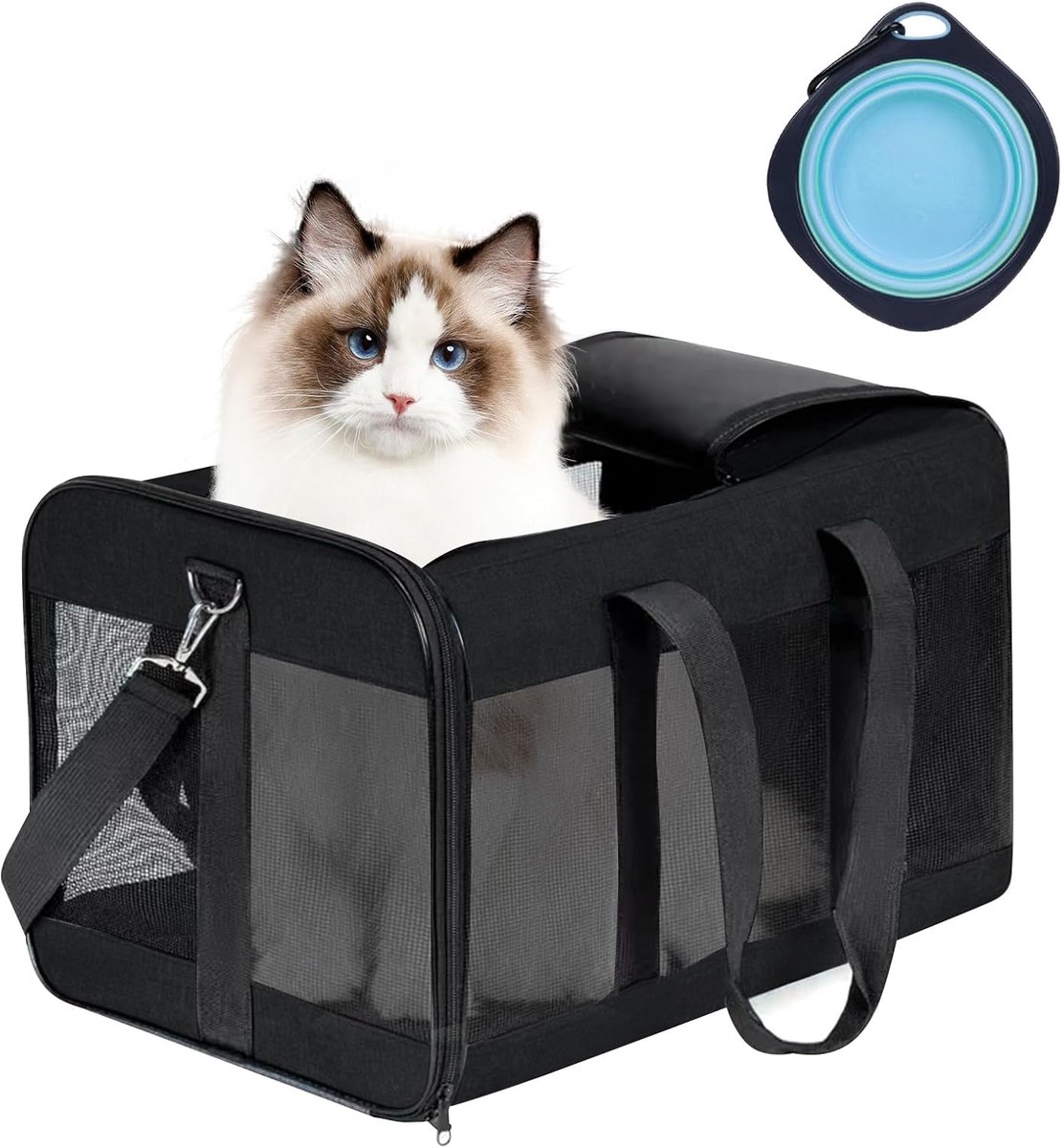 Lexium Katten Vervoersbox - Kattenvervoersbox - Reistas Katten - Reismand - Kattendraagtas - Transporttas