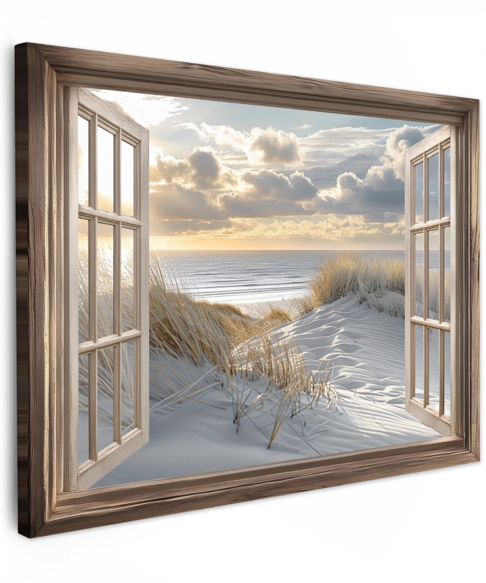 Ibenzoa® Moderne Canvas Wanddecoratie 70 x 50 cm voor Sfeervolle Kamers met Natuurlijke Thema's