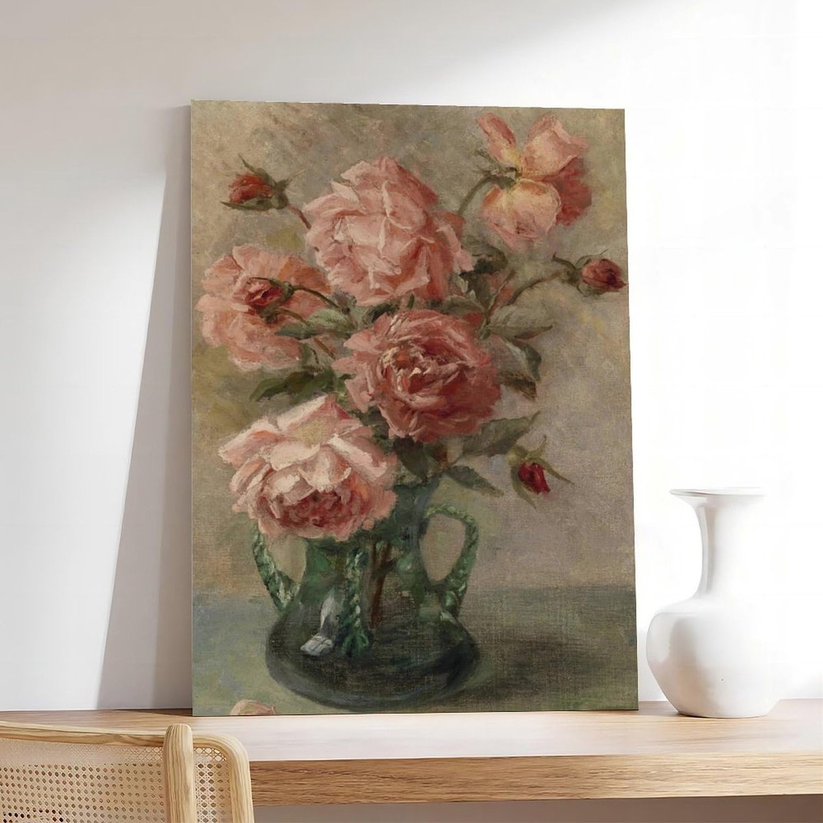 Ibenzoa® Botanische Wanddecoratie Franse Canvasposter voor Slaapkamer en Landschap 30 x 45 cm