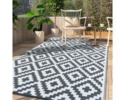 Buitentapijt Waterdicht Tuintapijt - 120x180CM - Lichtgewicht Terrasmat - Ultraviolet Bescherming Draagbaar Tapijt - Gemakkelijk te Reinigen Tapijt - Buiten Binnen Gerecycled Plastic Balkontapijt - Geschikt voor Picknick Strand BBQ