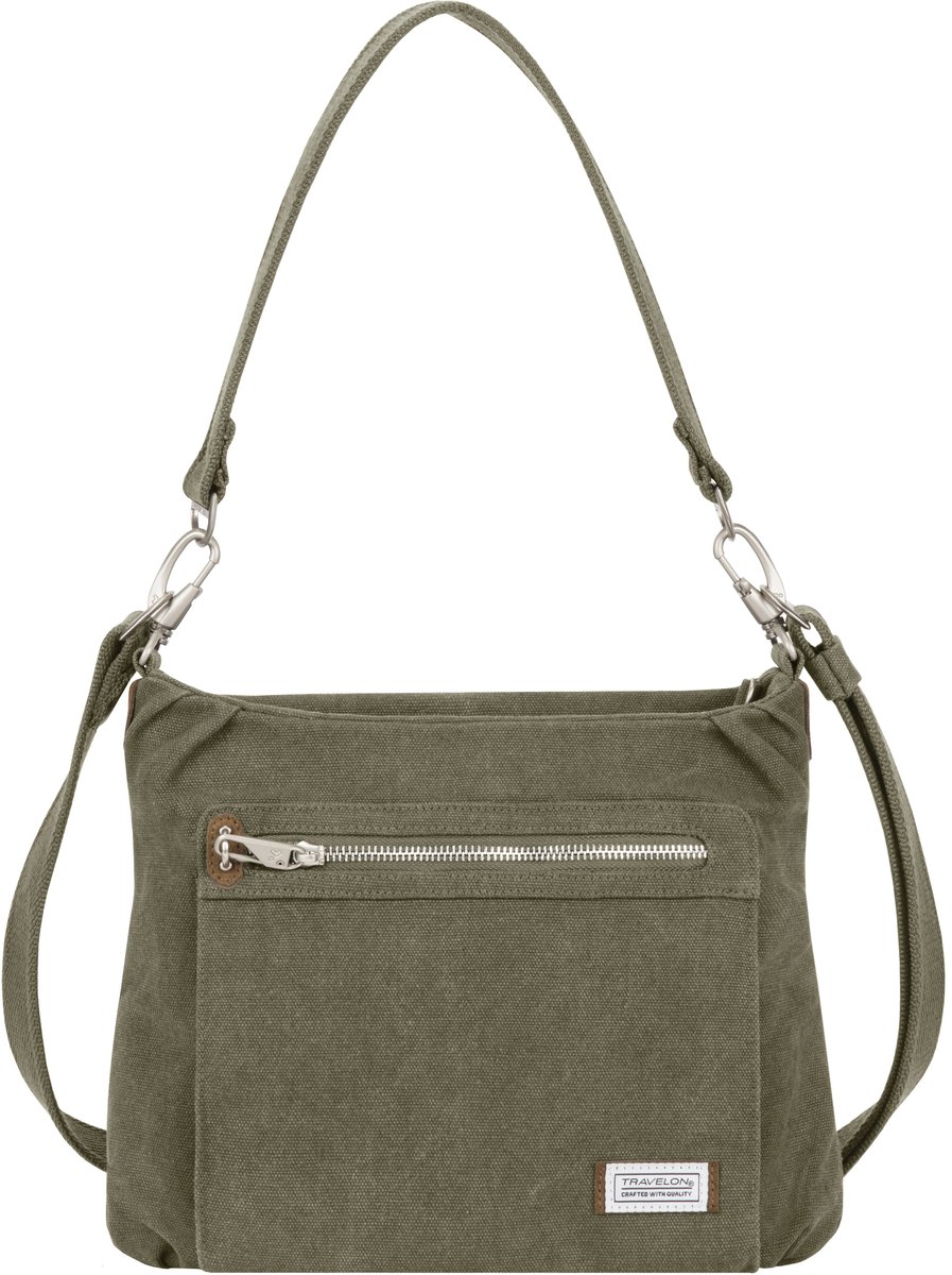 Travelon Heritage Anti-diefstal Hobo Bag – Crossbody/Hobo Tas met RFID & Slashbestendige band – Sage