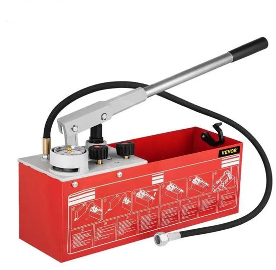 Draagbare Hydraulische Druktestkit 3 Manometer 6 Koppeling 3 Slang voor Industrieel Apparaat
