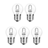 Modee E27 Halogeen Lamp Dimbaar 42W ECO - 624lm - 2700K - Warm Wit - ECO Halogeen Globe Mini P45 - 5 stuks