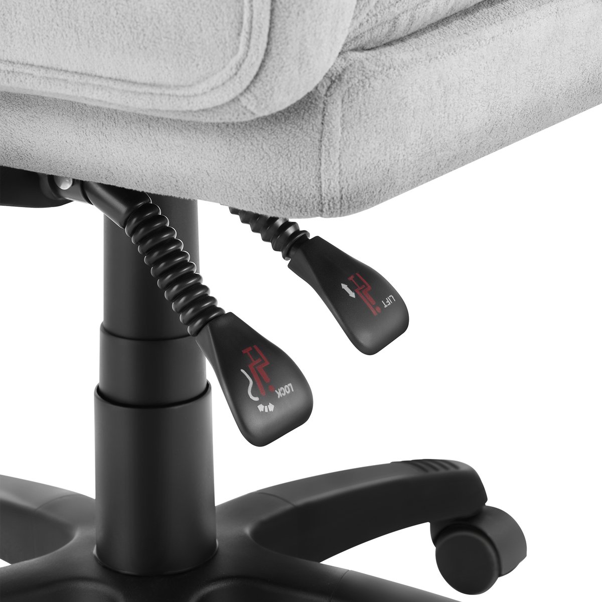 tectake® Luxe Ergonomische Bureaustoel met Voetsteun - Grijs - afbeelding 3
