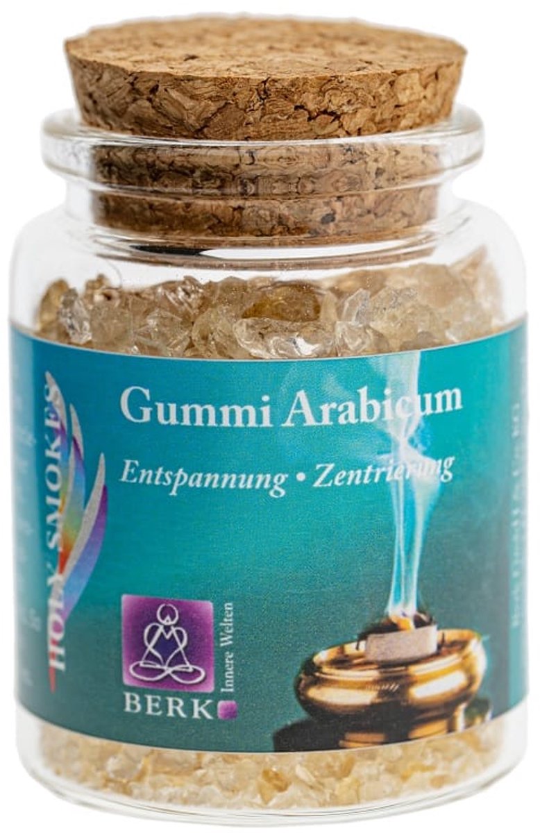 Wierookhars Arabische Gom in Glas