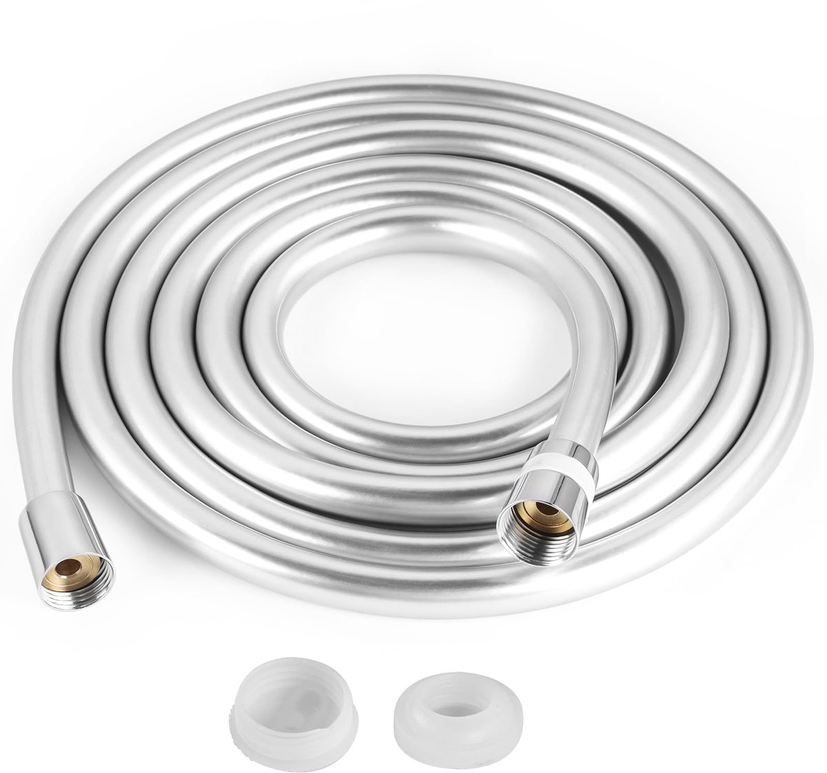 Ibenzoa® Doucheslang 3m - PVC Douchebuis met Universele Aansluiting, Drukbestendig & Knikbestendig