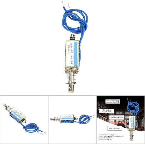 Solenoid Elektromagnet JF-0530B – 12V DC Push-Pul Produktbild-Vorschau 4