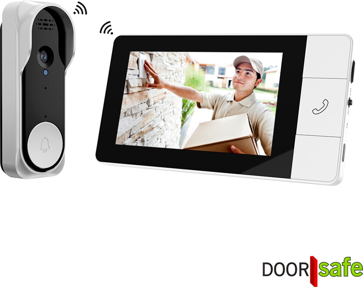 Doorsafe 4140 - Draadloze camera deurbel - 4.3″ Scherm - afbeelding 3