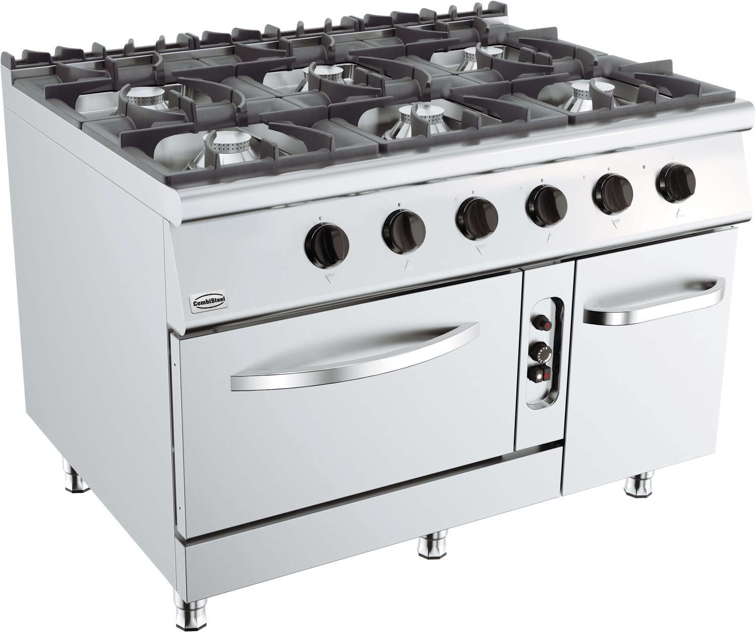 BASE 900 GASFORNUIS 6 BR. met GASOVEN - Combisteel 7178.3025 - Horeca & Professioneel