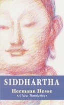 Boekomslag van Siddhartha met een potloodtekening van een Boeddha en de titel "Siddhartha" en "Hermann Hesse".