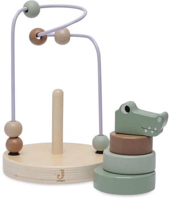 Jollein Houten Bead Maze Croco van Jollein — afbeelding 2
