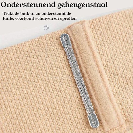 Sous-vêtements post-partum - Culotte en maille - Taille L - Lavable - Pour la Grossesse et le post-partum - Shapewear - Zwart - Drap de fermeture - Bande ventrale post-partum - Sous-vêtements taille haute