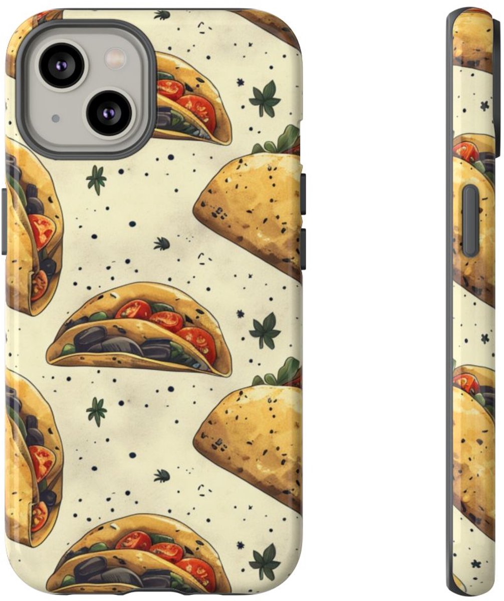 Taco Patroon met Kruiden – Telefoonhoesje Geschikt voor iPhone 14