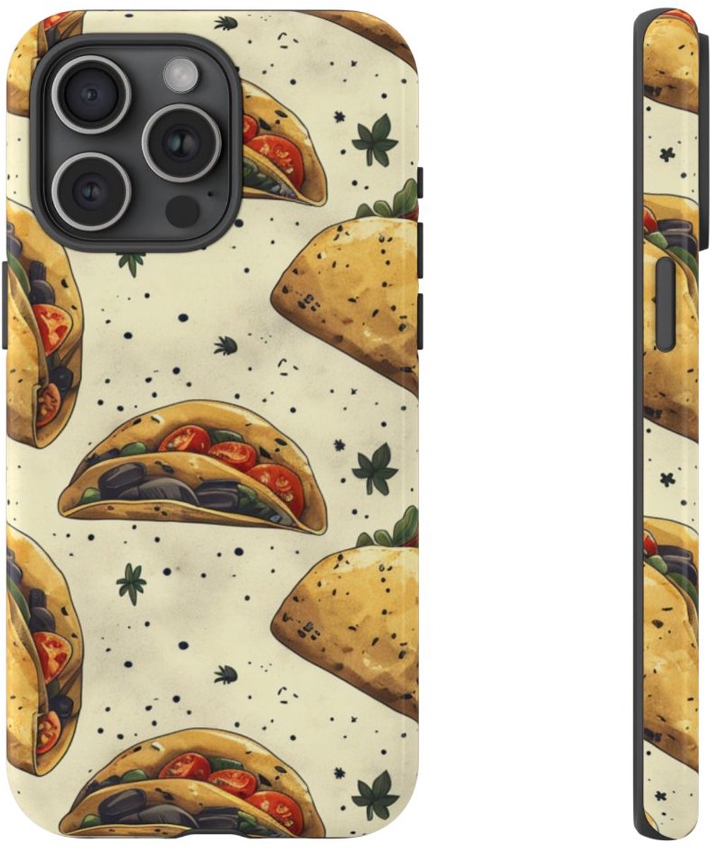 Taco Patroon met Kruiden – Telefoonhoesje Geschikt voor iPhone 15 Pro Max