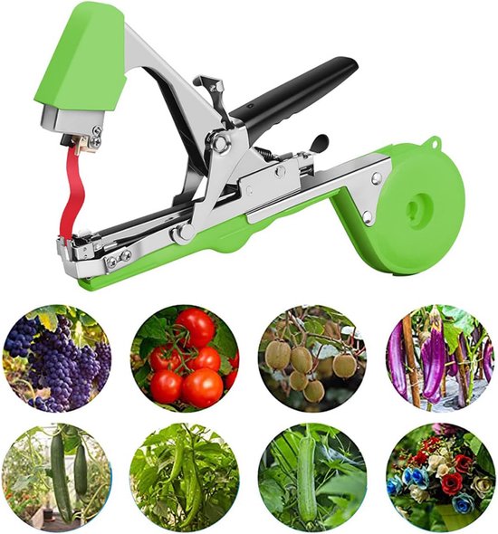 Dussdote Plantenbindmachine - Bindtang voor planten - Tape-apparaat - Wordt geleverd met spijkers en 20 rollen tape - Voor fruit, bomen en groenten van Dussdote — afbeelding 3